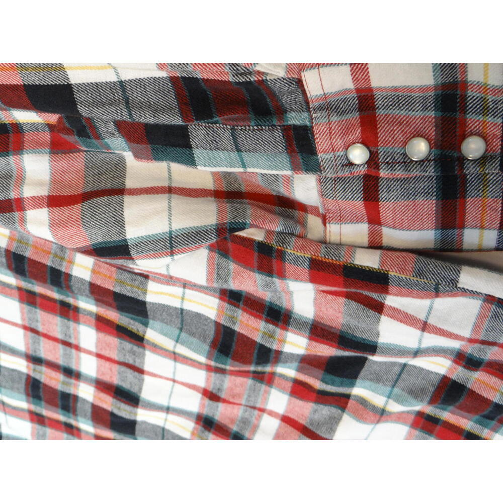 Plains Western Wear Plaid Button-Up Shirt Size Large - Picture 9 of 9